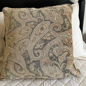 Stickley Paisley Patterned Throw Pillow